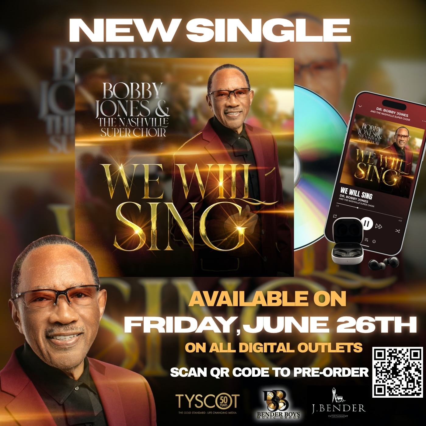 Dr. Bobby Jones & The Nashville Super Choir - We Will Sing new single promo